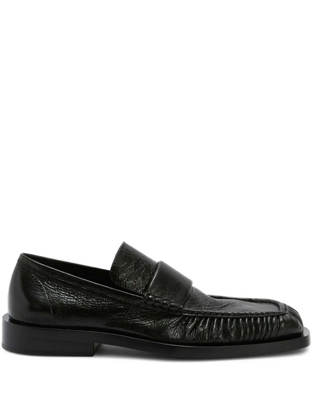  Jil Sander Leather Loafers - Black 
