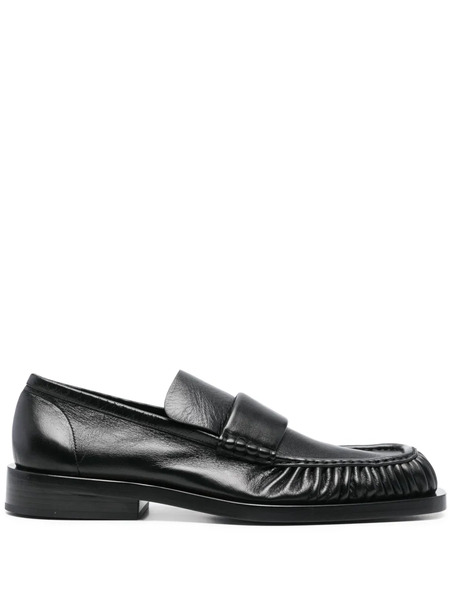  Jil Sander Leather Loafers - Black 