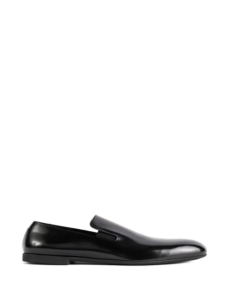  Jil Sander Leather Loafers - Black 