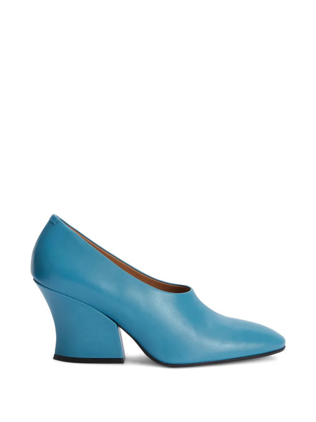  Jil Sander Leather Pumps - Blue 