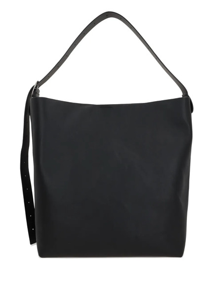  Jil Sander Leather Shoulder Bag - Black 