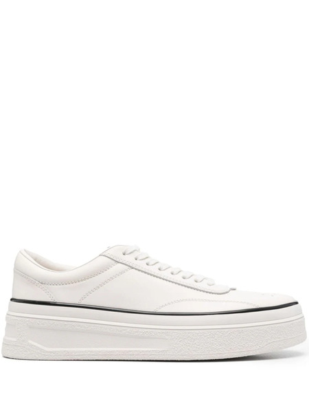  Jil Sander Leather Sneakers - White 