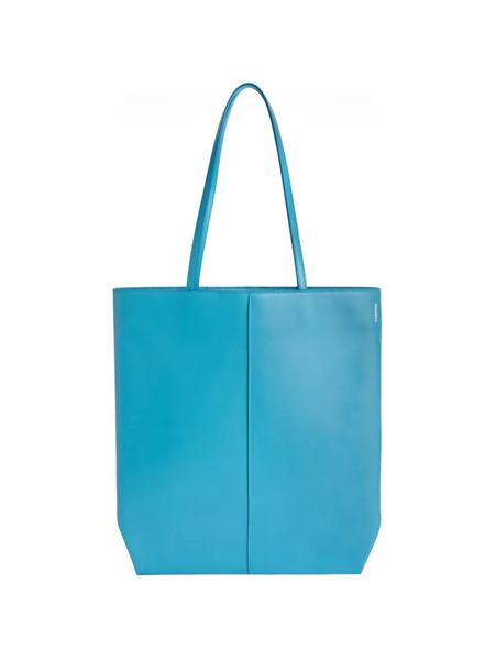  Jil Sander Linea Leather Tote Bag - Blue 