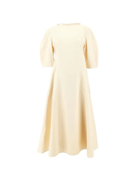  Jil Sander Linen Midi Dress - Neutrals 
