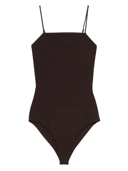  Jil Sander Logo-embroidered Swimsuit - Brown 