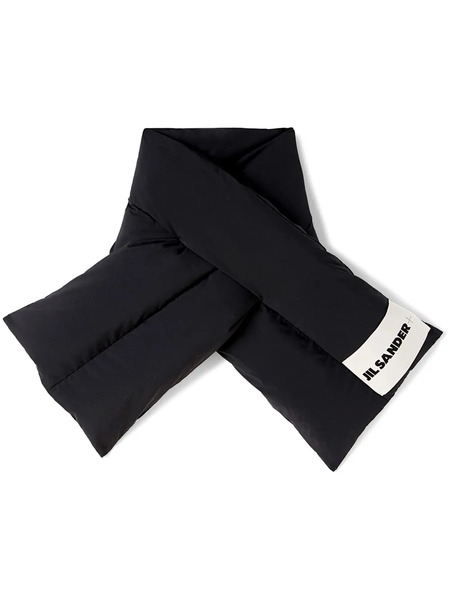  Jil Sander Logo-patch Padded Scarf - Black 