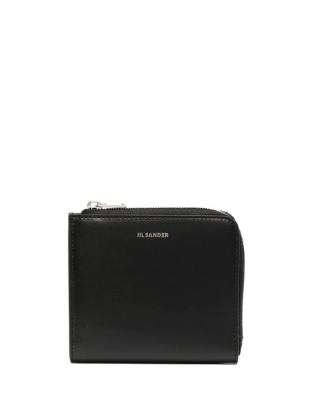  Jil Sander Logo-print Leather Wallet - Black 
