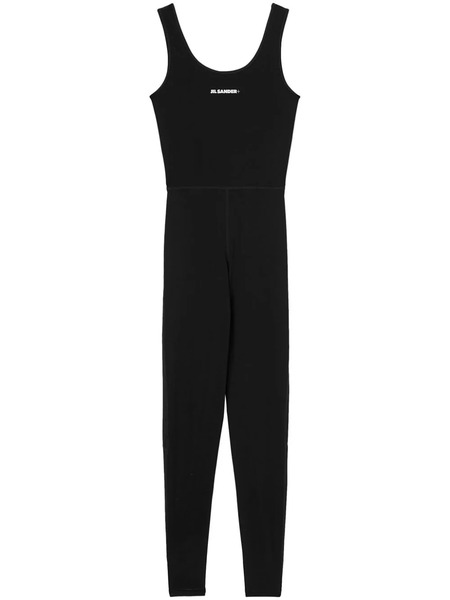  Jil Sander Logo-print Sleeveless Jumpsuit - Black 