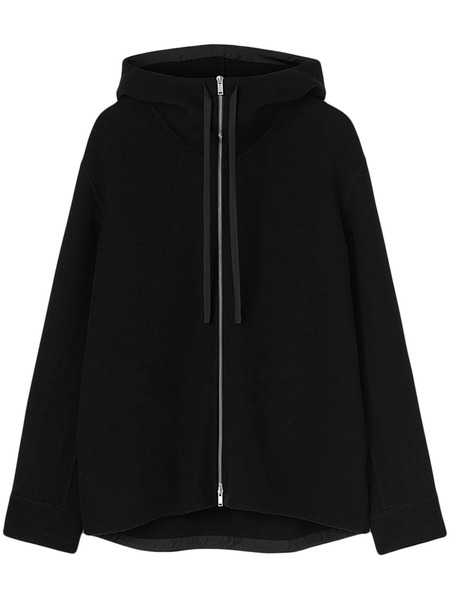  Jil Sander Long-sleeve Hooded Jacket - Black 