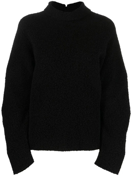  Jil Sander Long Sleeve Knit Sweater - Black 