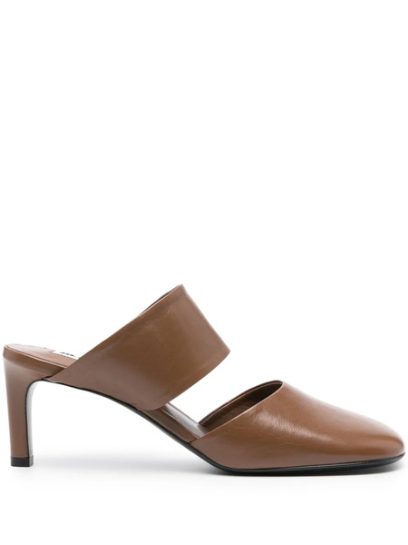  Jil Sander 65mm Square-toe Mules - Brown 