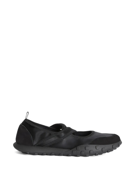  Jil Sander Moon Cross-over Balet Flats - Black 