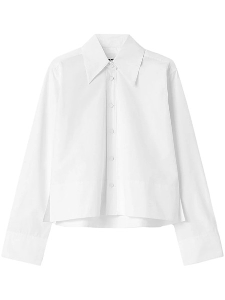  Jil Sander Oversized-collar Cotton Shirt - White 