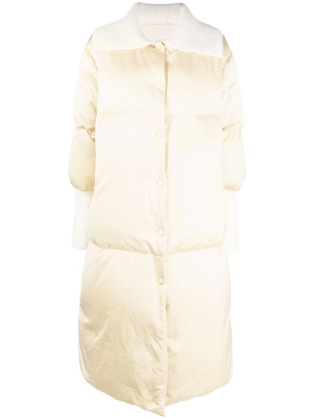  Jil Sander Padded Contrast Coat - Neutrals 