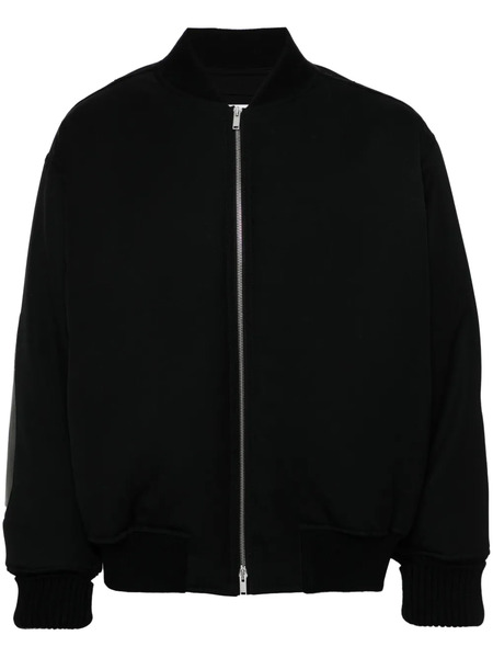  Jil Sander Padded Twill Bomber Jacket - Black 