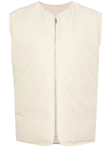  Jil Sander Padded Zip-up Gilet - Neutrals 