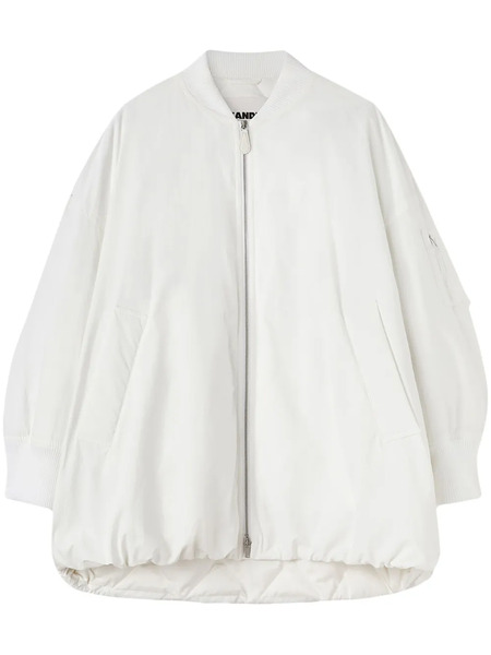  Jil Sander Padded Zip-up Jacket - White 