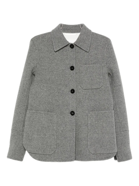  Jil Sander Patch-pocket Button-front Jacket - Grey 