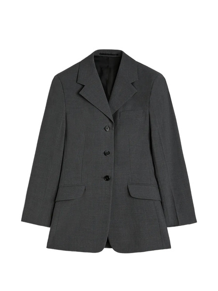  Jil Sander Poplin Wool Blazer - Grey 