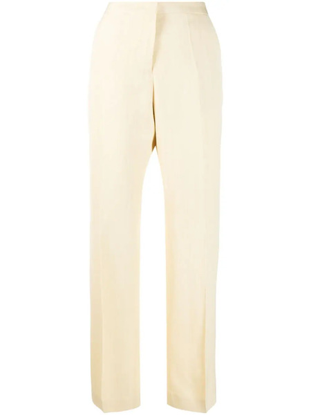  Jil Sander Pressed-crease Tailored Trousers - Yellow 