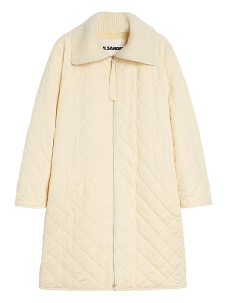  Jil Sander Quilted Coat - Neutrals 