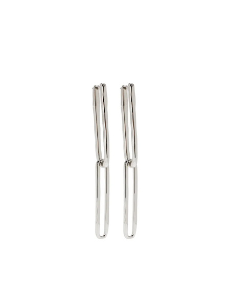  Jil Sander Rectangle-link Earrings - Silver 