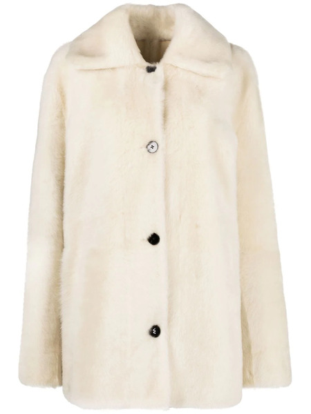  Jil Sander Reversible Shearling Jacket - Neutrals 