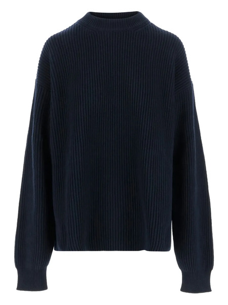  Jil Sander Ribbed Crewneck Sweater - Blue 