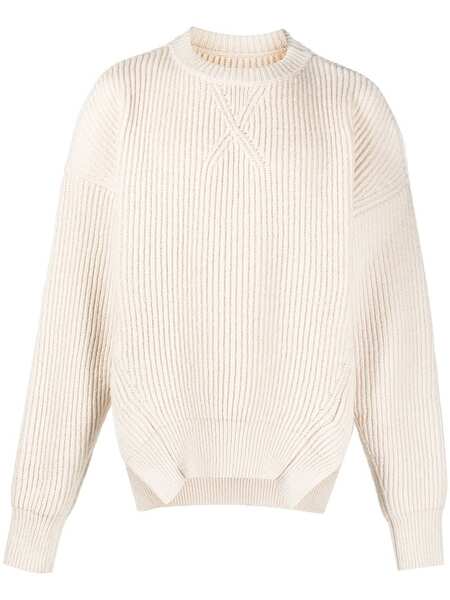  Jil Sander Ribbed Knit Jumper - Neutrals 
