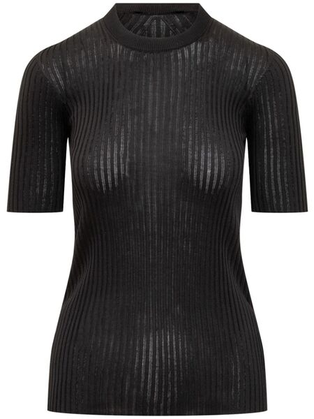  Jil Sander Ribbed T-shirt - Black 