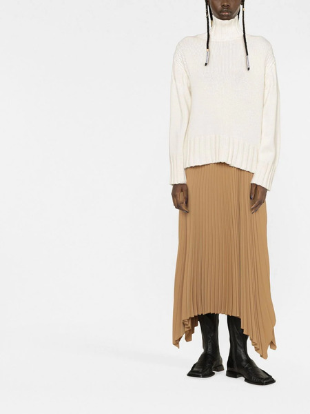  Jil Sander Roll-neck Cashmere Jumper - White 
