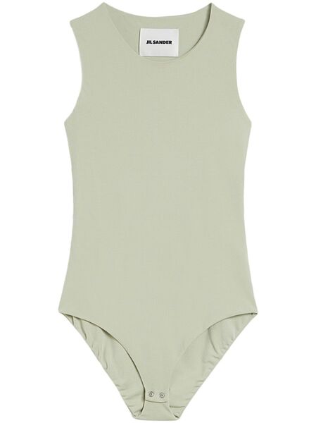  Jil Sander Round-neck Sleeveless Bodysuit - Neutrals 