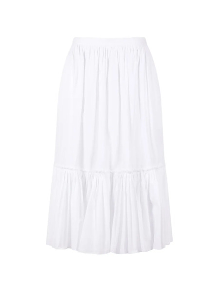  Jil Sander Ruffled Skirt - White 
