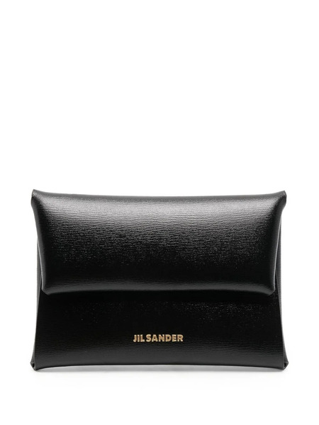  Jil Sander Saffiano-texture Wallet - Black 