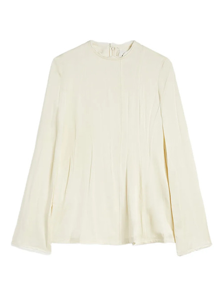  Jil Sander Satin Blouse - White 