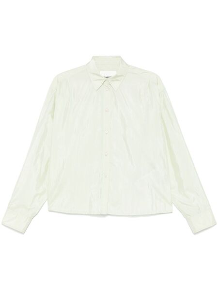  Jil Sander Satin Shirt - Green 