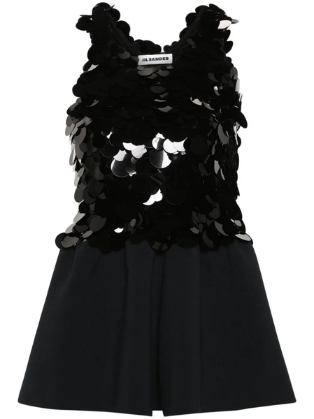  Jil Sander Sequin-embellished Knitted Top - Black 