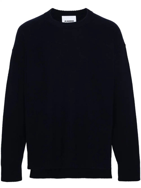  Jil Sander Side-slits Wool Jumper - Blue 