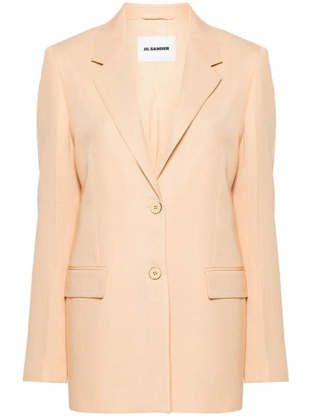  Jil Sander Single-breasted Blazer - Orange 