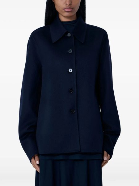  Jil Sander Single-breasted Coat - Blue 