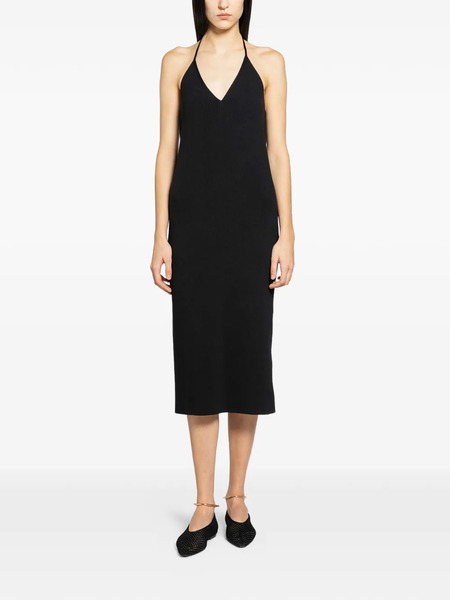  Jil Sander Sleeveless Midi Dress - Black 