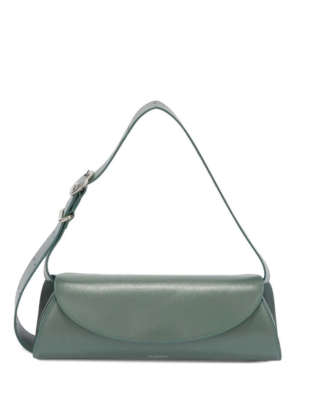  Jil Sander Small Cannolo Iconic Line Shoulder Bag - Green 