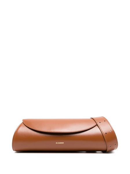  Jil Sander Small Cannolo Shoulder Bag - Brown 