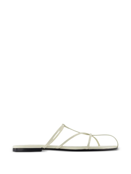  Jil Sander Smooth Leather Sandals - Neutrals 