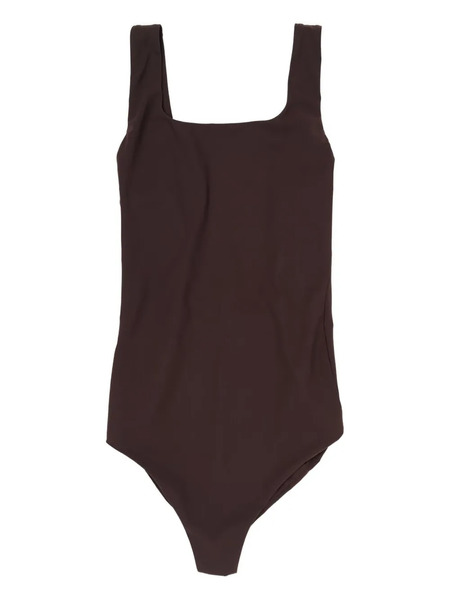  Jil Sander Square-neck Swimsuit - Brown 