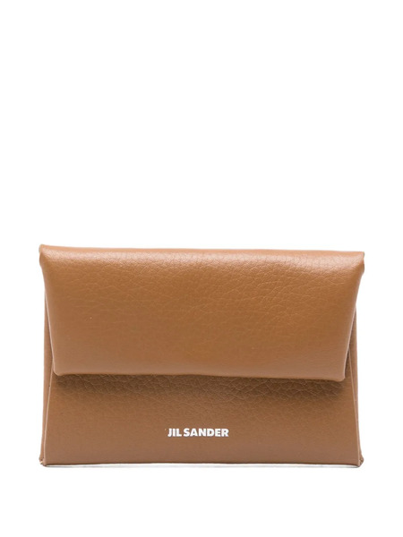  Jil Sander Suede Leather Wallet - Brown 