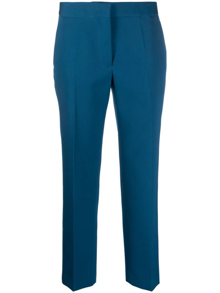  Jil Sander Tailored Cropped Trousers - Blue 