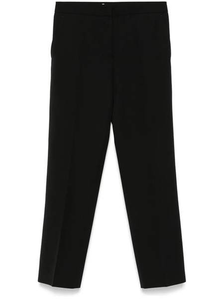  Jil Sander Tapered Cropped Trousers - Black 