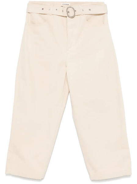  Jil Sander Tapered-leg Belted Jeans - Neutrals 