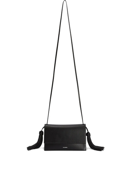  Jil Sander Tassel Cross Body Bag - Black 